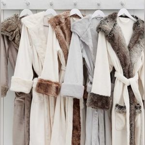 Potterybarn faux Fur Womens Robe